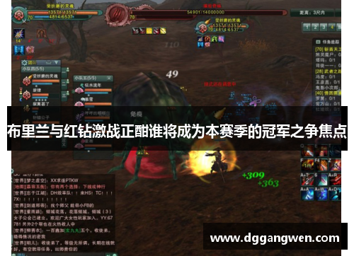 布里兰与红钻激战正酣谁将成为本赛季的冠军之争焦点