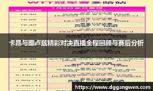 卡昂与图卢兹精彩对决直播全程回顾与赛后分析